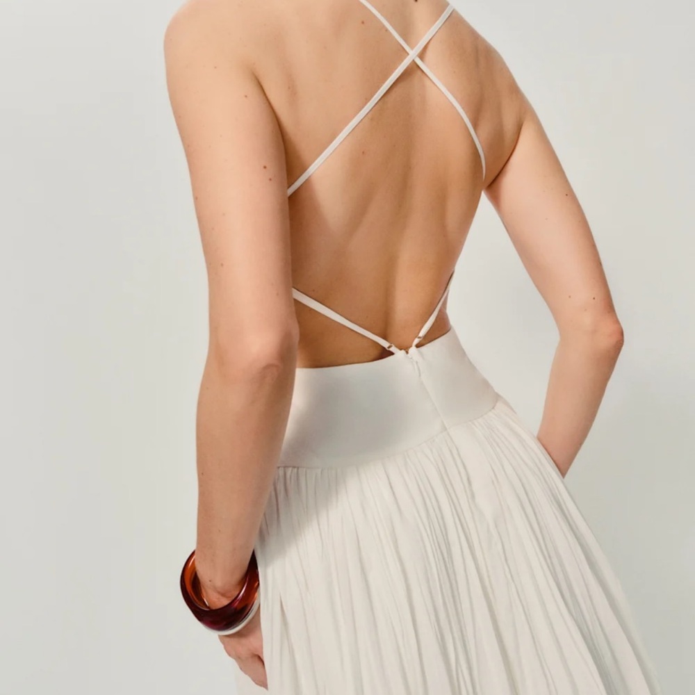 NWT Reformation Perlette Dress Ivory